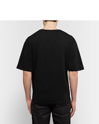 Saint Laurent Slim Fit Printed Cotton Jersey T Shirt