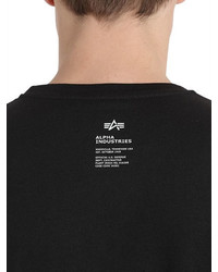 Alpha Industries Star Printed Cotton Jersey T Shirt