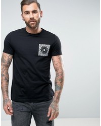 Asos T Shirt With Mock Pocket Print