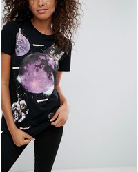 Asos T Shirt With Space Cat Print