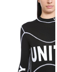 Versace Unity Printed Stretch Jersey T Shirt