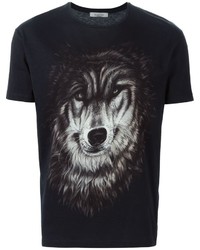 Valentino Wolf Print T Shirt