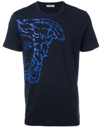 Versace Collection Medusa Embossed Print T Shirt