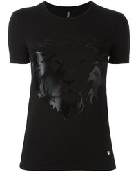 Versus Lion Head Print T Shirt