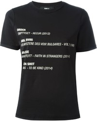 Yang Li Song List Print T Shirt