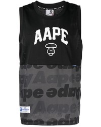 AAPE BY A BATHING APE Aape By A Bathing Ape Logo Patch Perforated Tank Top