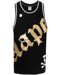 AAPE BY A BATHING APE Aape By A Bathing Ape Logo Print Cotton Tank Top