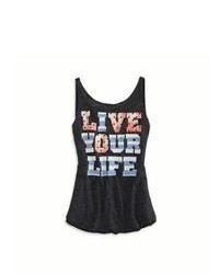 American Eagle Outfitters Flag Graphic Tank Top Xs