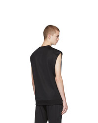 Moschino Black Logo Sleeveless T Shirt