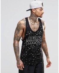 Asos Brand Star Wars Extreme Racer Back Tank With Allover Print