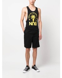 Walter Van Beirendonck Graphic Print Cotton Tank Top