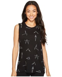 Lucy Graphic Tank Top All Over Poses Print Sleeveless