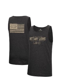 Colosseum Heathered Black Penn State Nittany Lions Military Appreciation Oht Transport Tank Top In Heather Black At Nordstrom