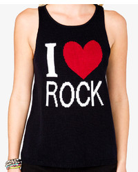 Forever 21 I Heart Rock Graphic Tank