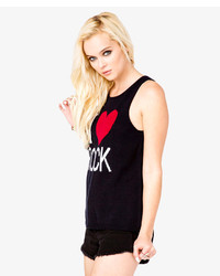 Forever 21 I Heart Rock Graphic Tank