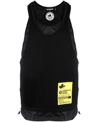 DSQUARED2 Layered Logo Patch Tank Top