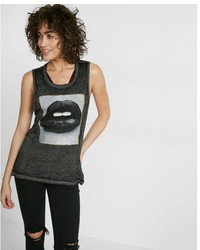 Express Lip Graphic Muscle Tank
