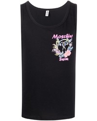 Moschino Logo Print Cotton Tank Top