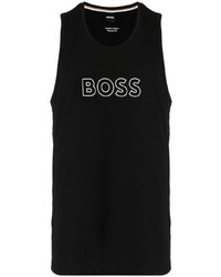 BOSS Logo Print Cotton Tank Top