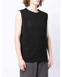 BOSS Logo Print Cotton Vest
