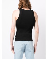 Gmbh Logo Print Ribbed Tank Top