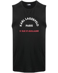 Karl Lagerfeld Logo Print Tank Top