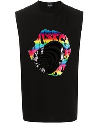Just Cavalli Rainbow Logo Print Vest Top