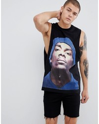 ASOS DESIGN Snoop Dogg Sleeveless T Shirt With Dropped Armhole