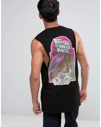 Asos Star Wars Sleeveless T Shirt With Empire Strikes Back Front And Back Print