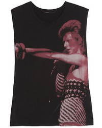 Maje Stars David Bowie Print Cotton Tank