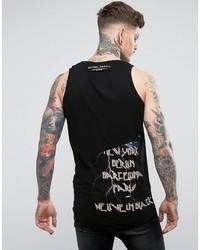Religion Tank With Anarchy Splicing Print