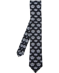 Dolce & Gabbana Crown Print Tie