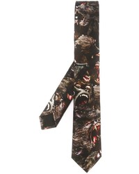 Givenchy Baboon Print Tie