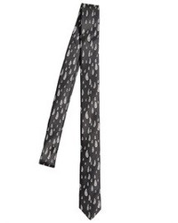 Saint Laurent 4cm Raindrop Printed Silk Tie