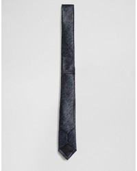 Asos Slim Tie In Sketched Print In Black