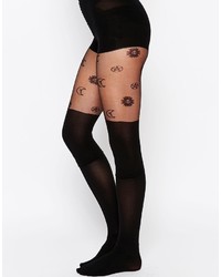 Asos Collection Sun And Moon Over The Knee Tights With Control