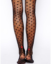 Gipsy Contrast Love Heart Tights