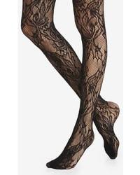 Lace And Fishnet Sheer Full Tights