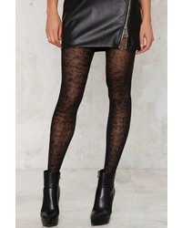 Factory Leopard Knock Life Sheer Tights