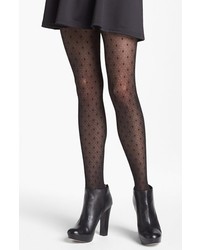 Spanx Dotted Lines Shaping Tights Black D