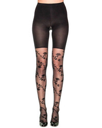 Spanx Stunning Roses Patterned Tight End Tights