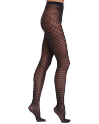 Wolford Wave Pattern Sheer Tights
