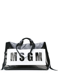 MSGM Oversized Logo Print Tote