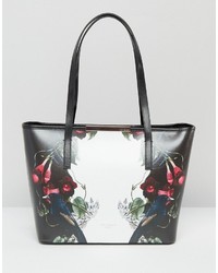 Ted Baker Small Crosshatch Shopper With Print