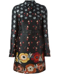 RED Valentino Floral Print Trench Coat