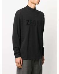 Ermenegildo Zegna Logo Print Longsleeved T Shirt