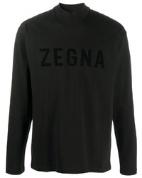 Ermenegildo Zegna Logo Print Longsleeved T Shirt