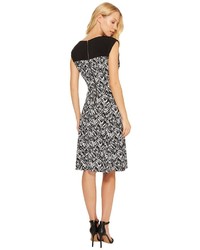 Calvin Klein Sleeveless Print Dress With Zipper Yoke Dress