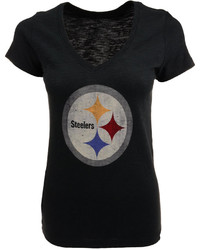 47 Brand Short Sleeve Pittsburgh Steelers V Neck T Shirt