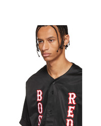 Marcelo Burlon County of Milan Black Boston Red Sox Edition Applique Shirt